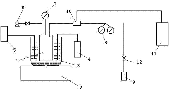 Device and method for measuring solubility of refrigerant in refrigerator oil and application thereof