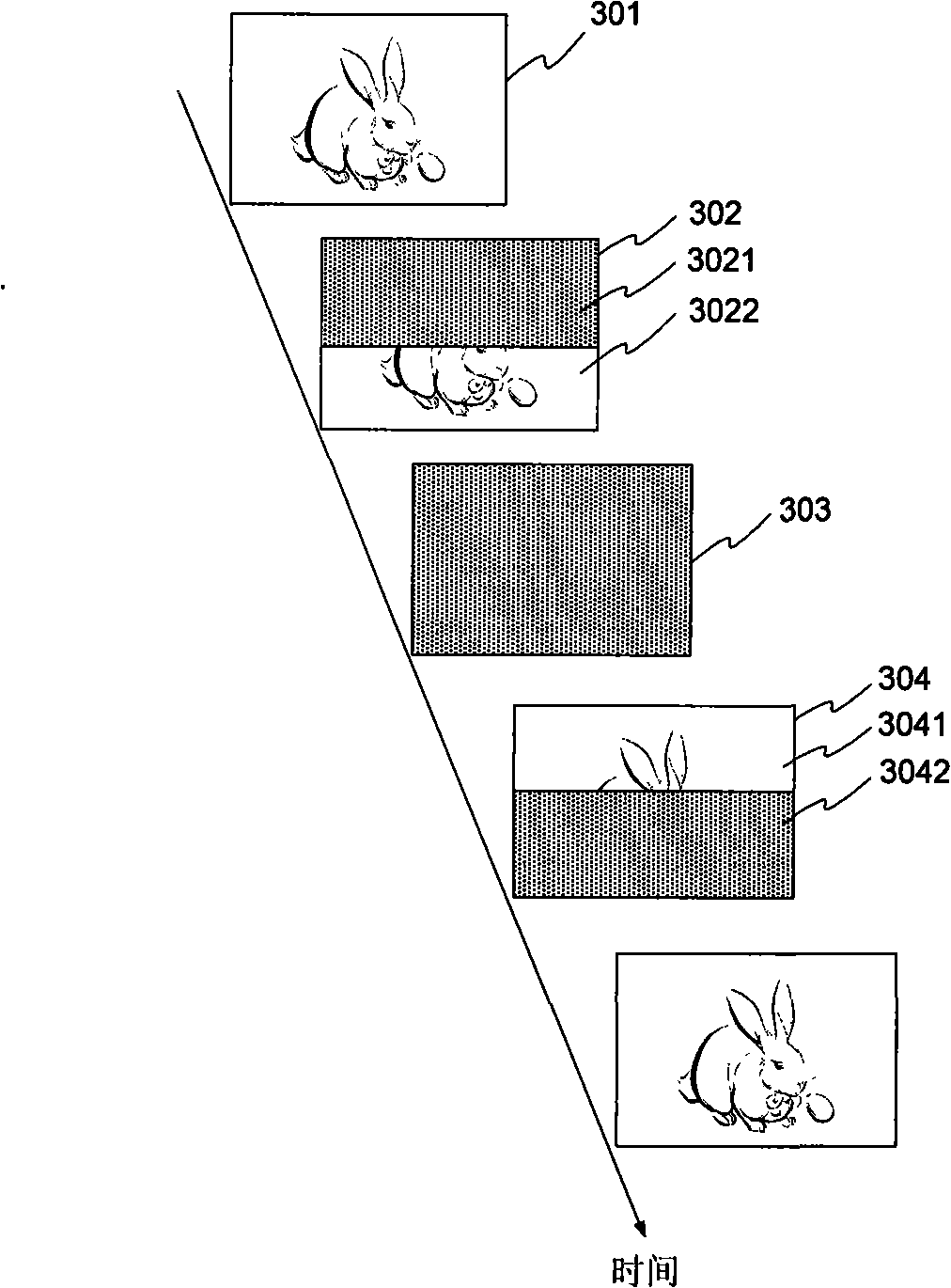 Method for implementing negative pulse annealing through writing data