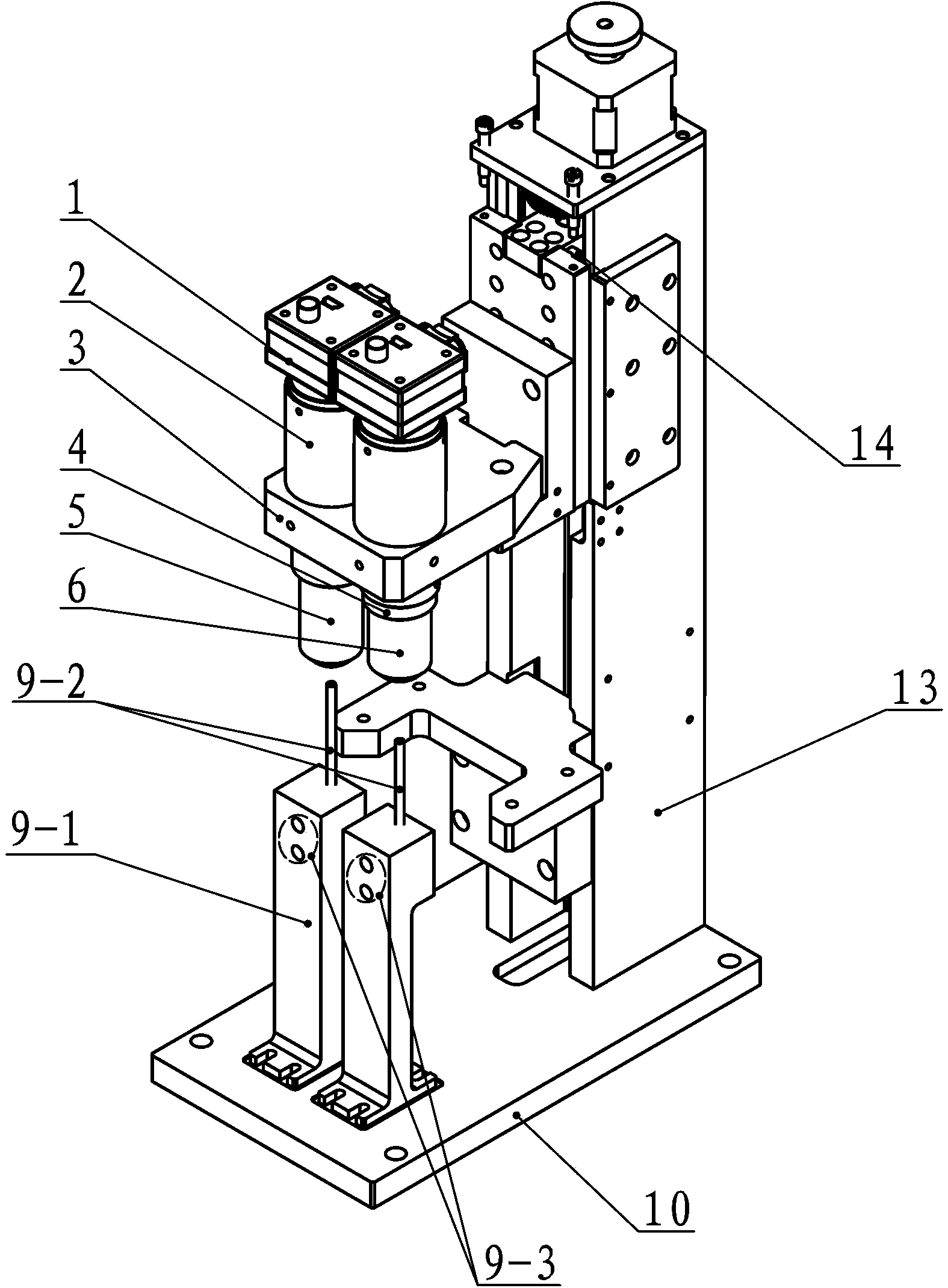 Double-lens-cone microscope device used in urinary sediment inspection equipment