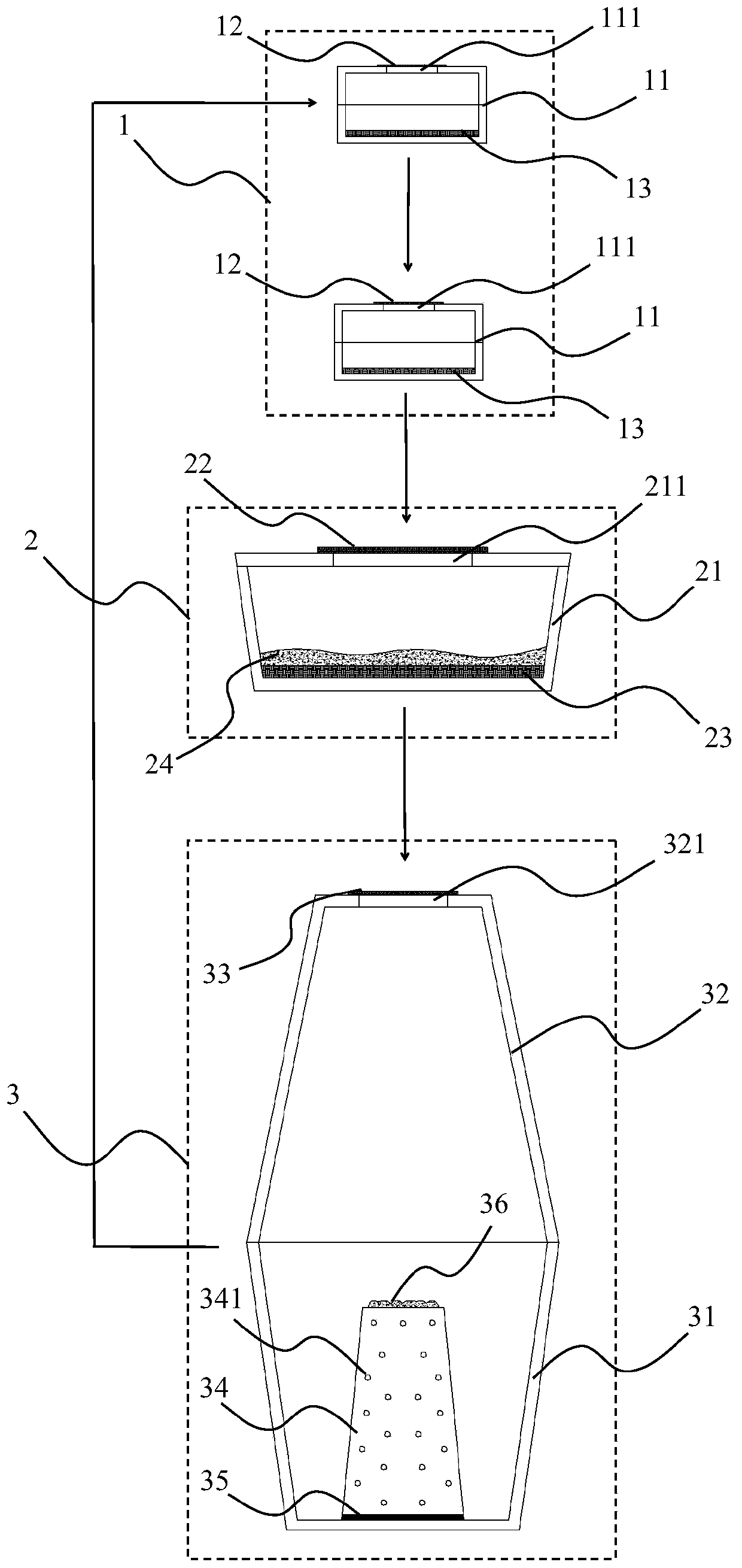 Device and method for determining life parameters of bactrocera dorsalis