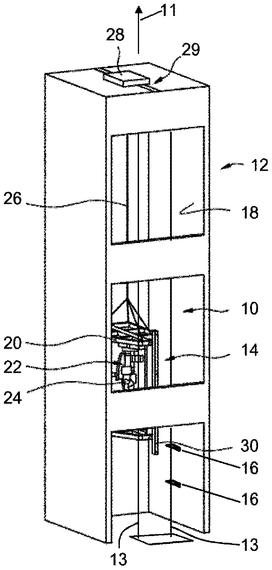 Method for mounting and alignment device for aligning a guide rail of an elevator system