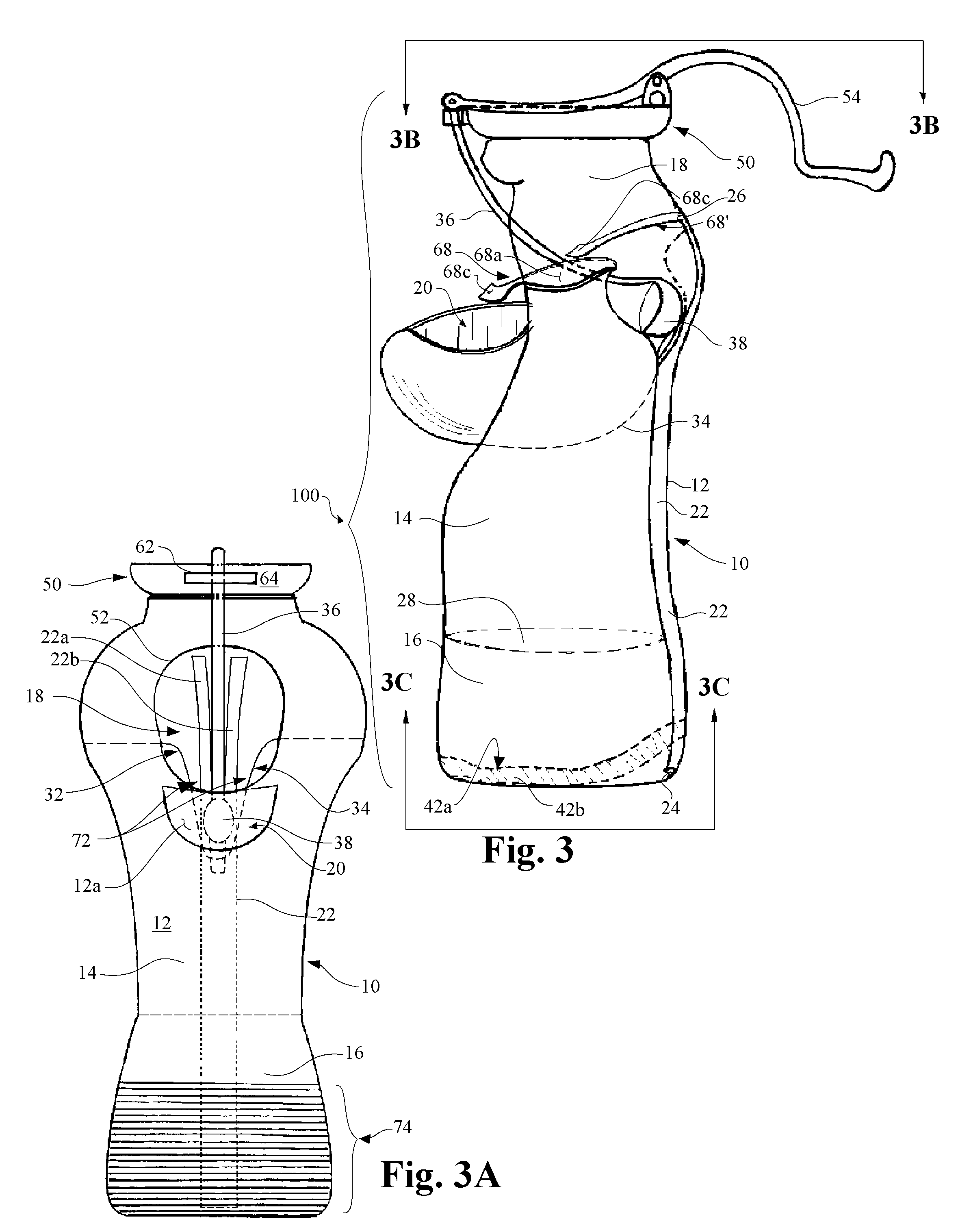 Convenience container devices and methods thereof