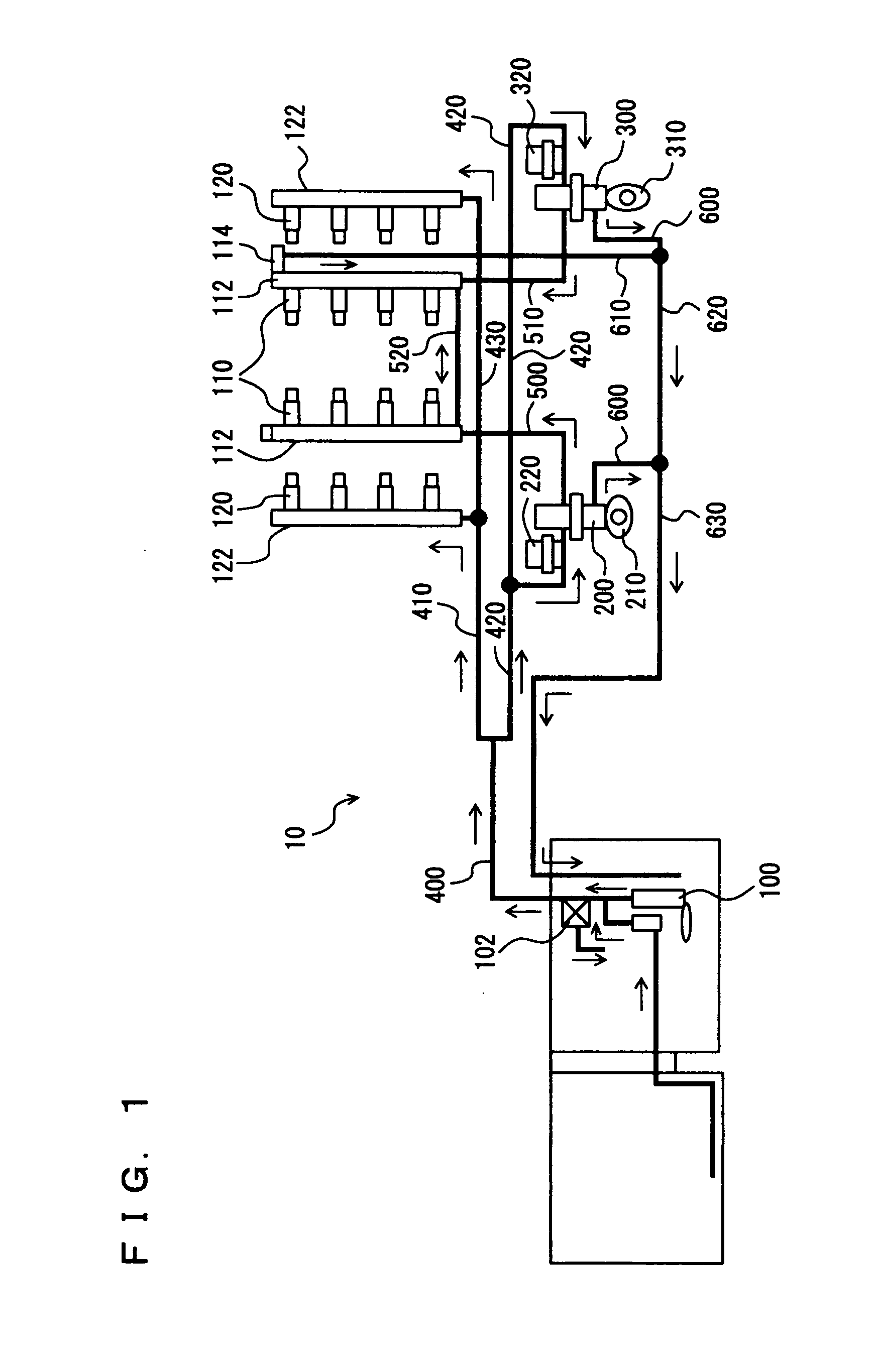 Control device of fuel system of internal combustion engine