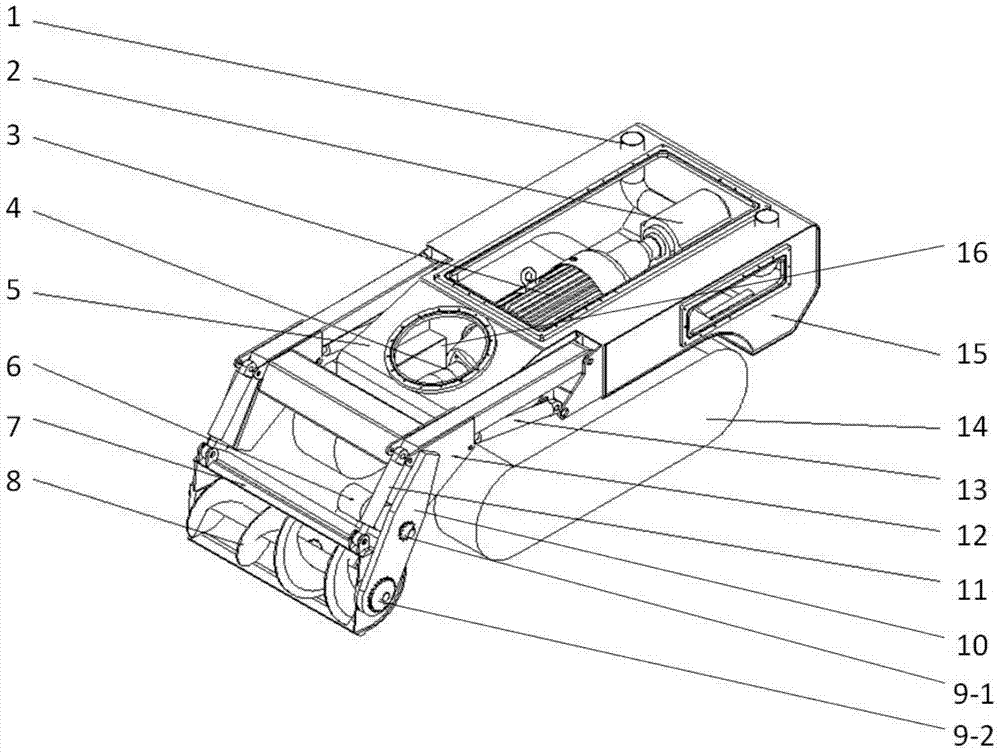 A drainage pipe network dredging robot and dredging method thereof