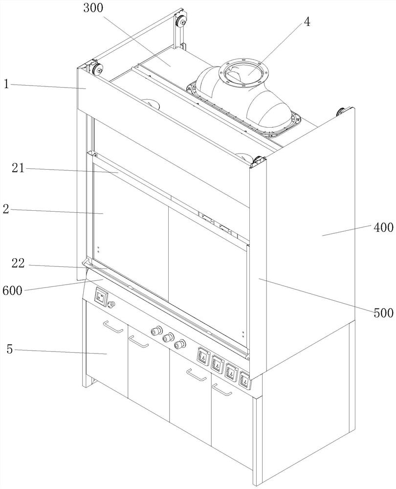 Air supplement and exhaust cabinet