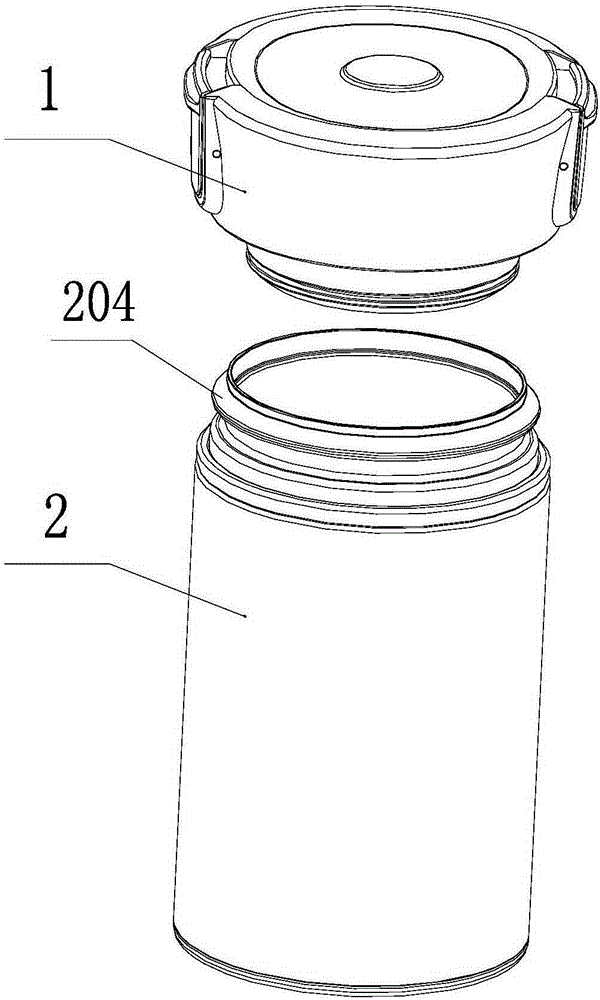 Cup with cover capable of being opened and closed with single hand
