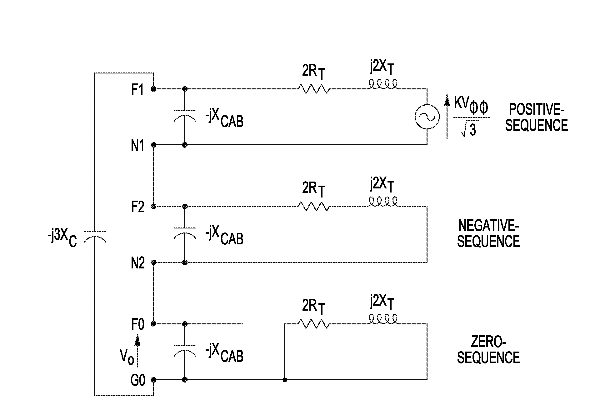 Feeder power source providing open feeder detection for a network protector by shifted neutral