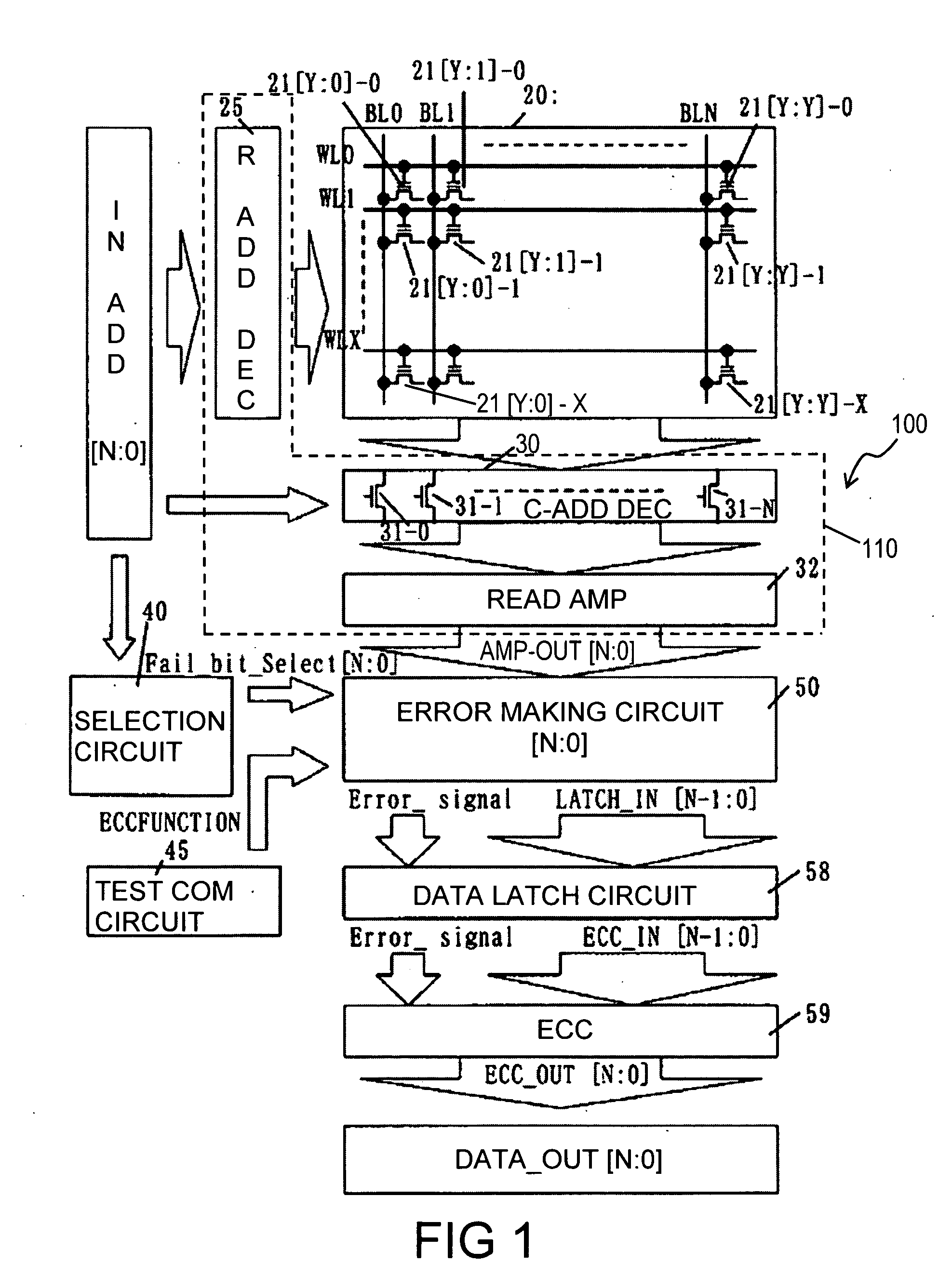 Nonvolatile semiconductor memory and method of access evaluation to the same