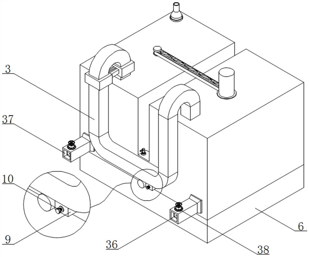 Catalytic ozonation sewage treatment equipment with built-in circulating flow guide structure