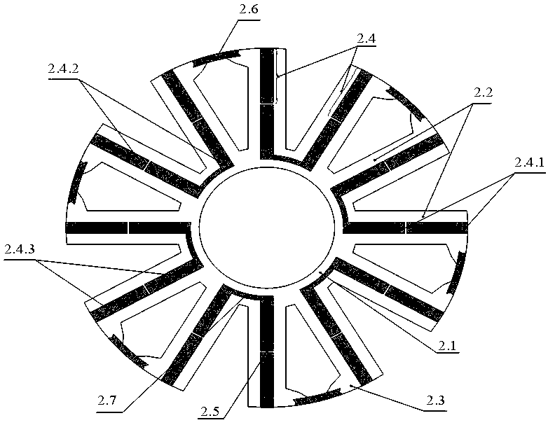 Outer rotor flux switching motor with high permanent-magnet utilization rate