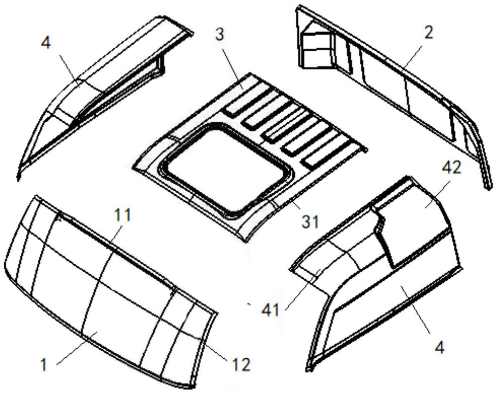 Commercial vehicle top cover, commercial vehicle and assembling method
