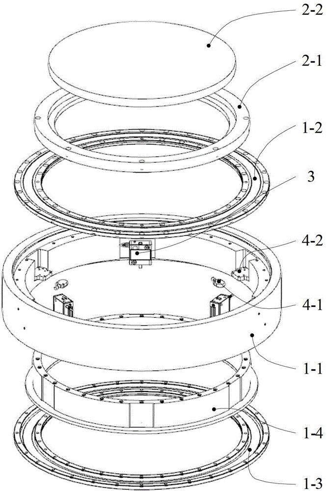 Axial vernier device for lens with flexible ring piece structure