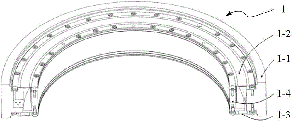 Axial vernier device for lens with flexible ring piece structure