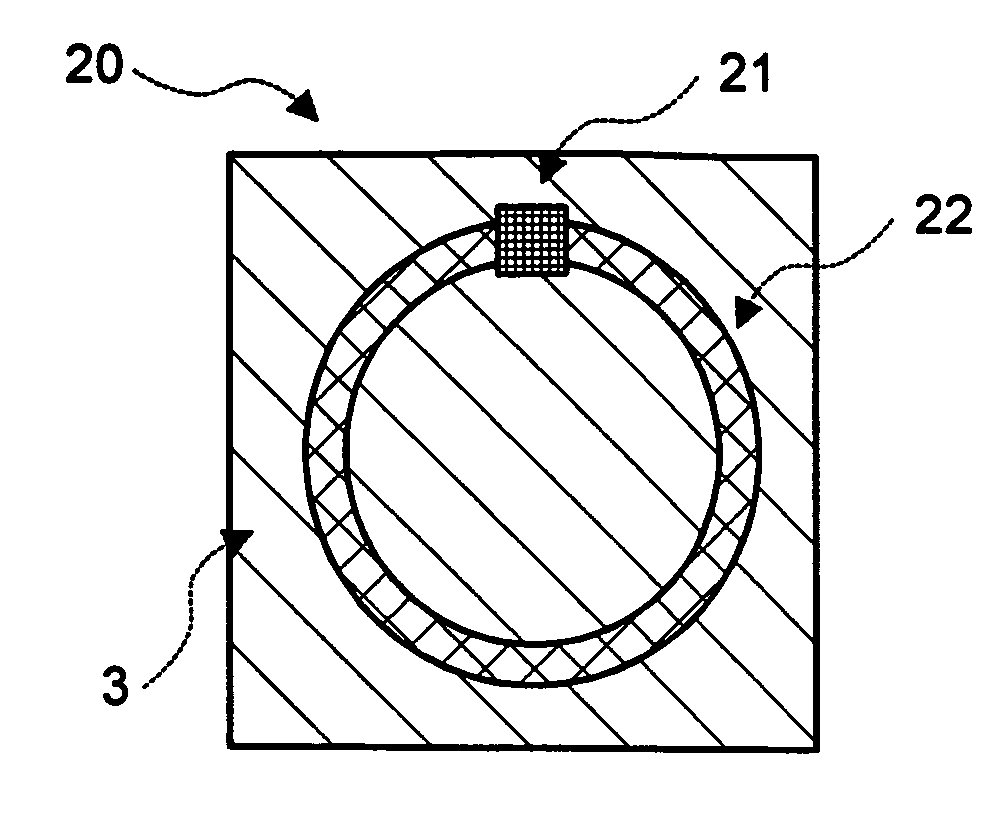 Transponder Comprising an Electronic Memory Chip and Magnetic Circular Antenna