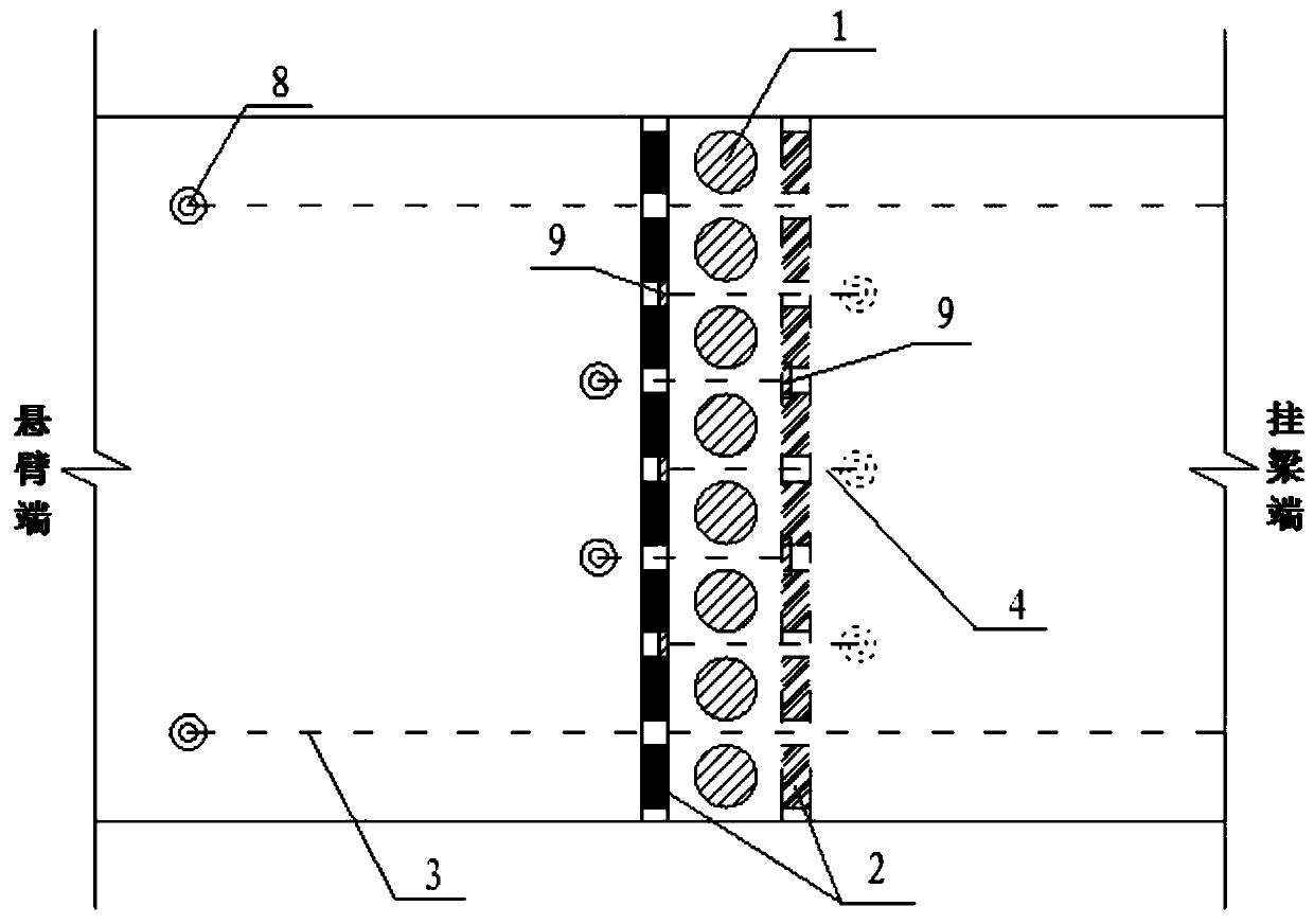 Anti-fall Beam Reinforcing Device for Hanging Beam Section of Beam Bridge