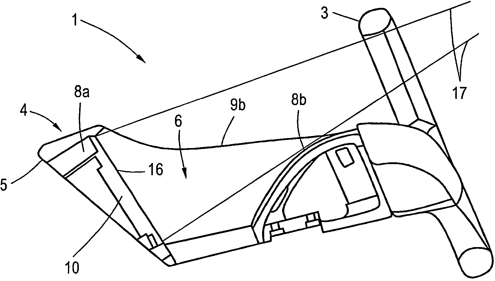 Steering wheel arrangement for a motor vehicle
