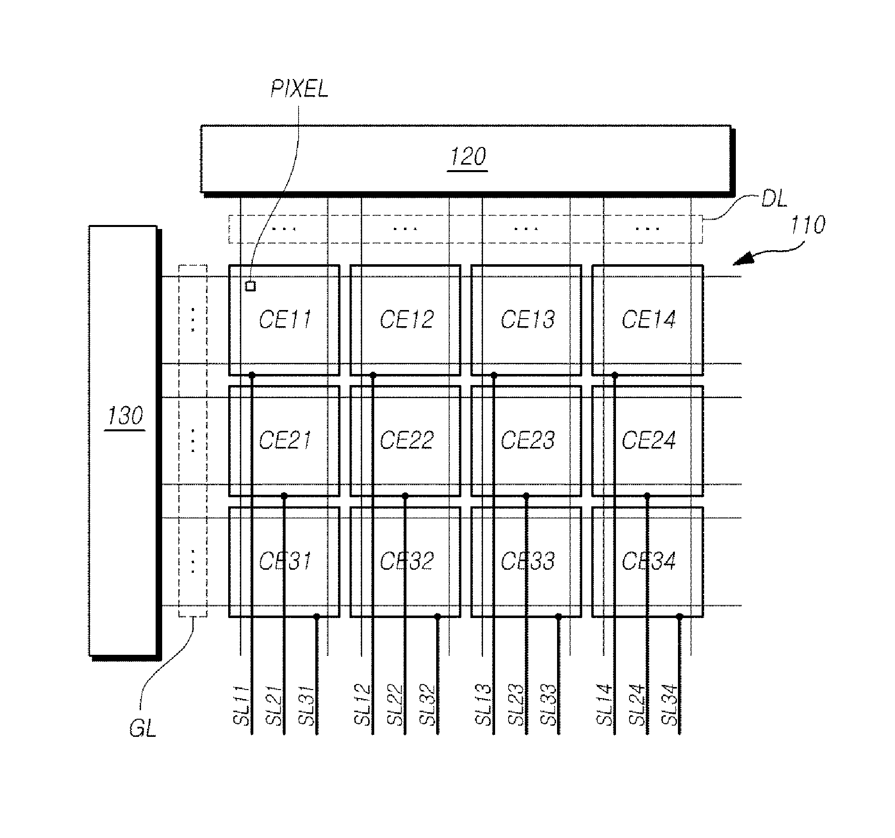 In-cell touch display device
