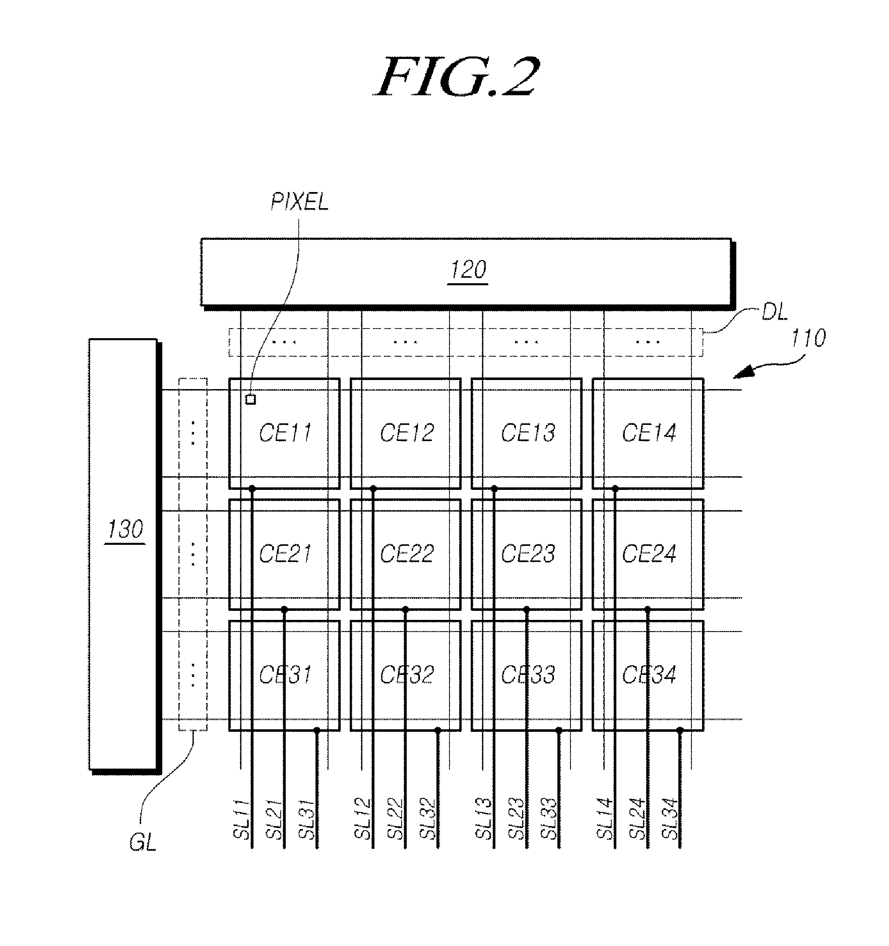 In-cell touch display device