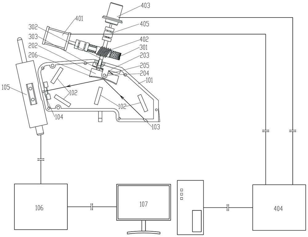 On-line X-ray fluorescence analyzer light path device capable of being automatically adjusted and using method