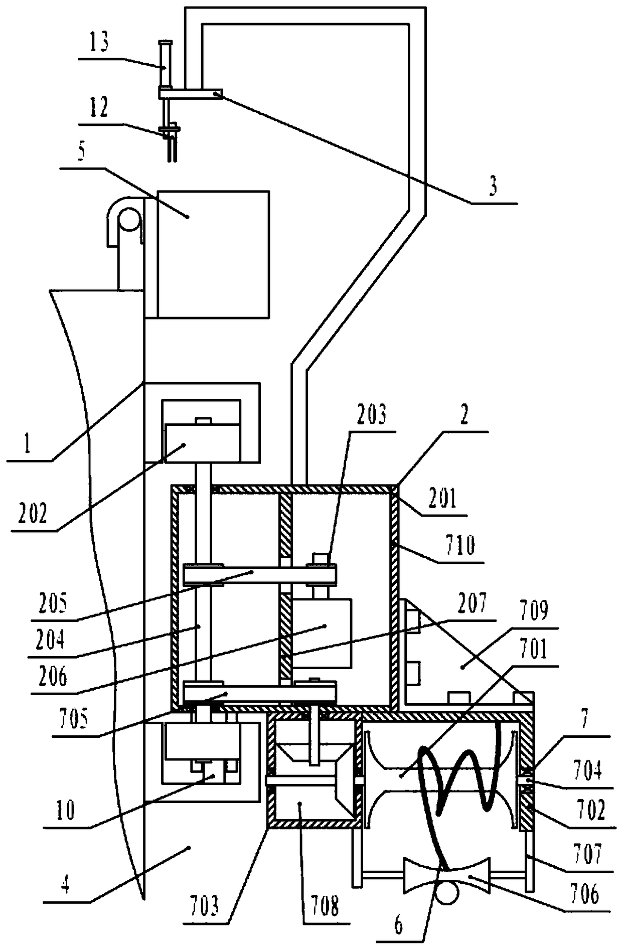 Overpass road potted plant quantitative watering device