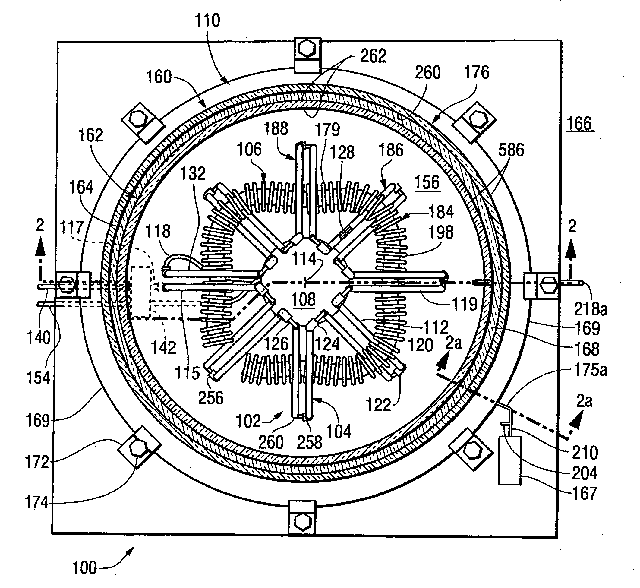 Insulated structure including cavities holding aerogel connected to a vacuum sustaining unit