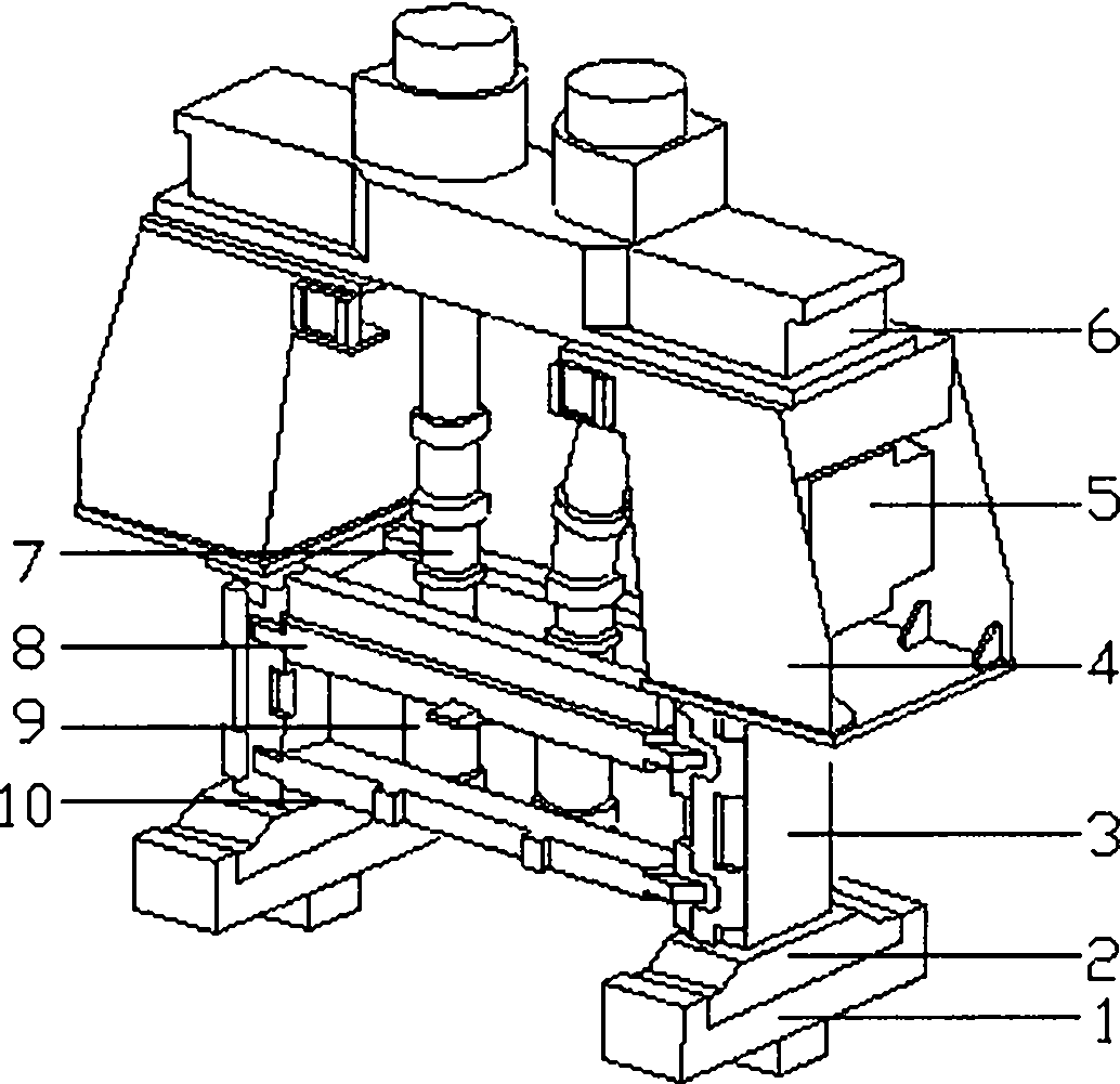 On-line assembling entirety on-position assembling method of edge mill