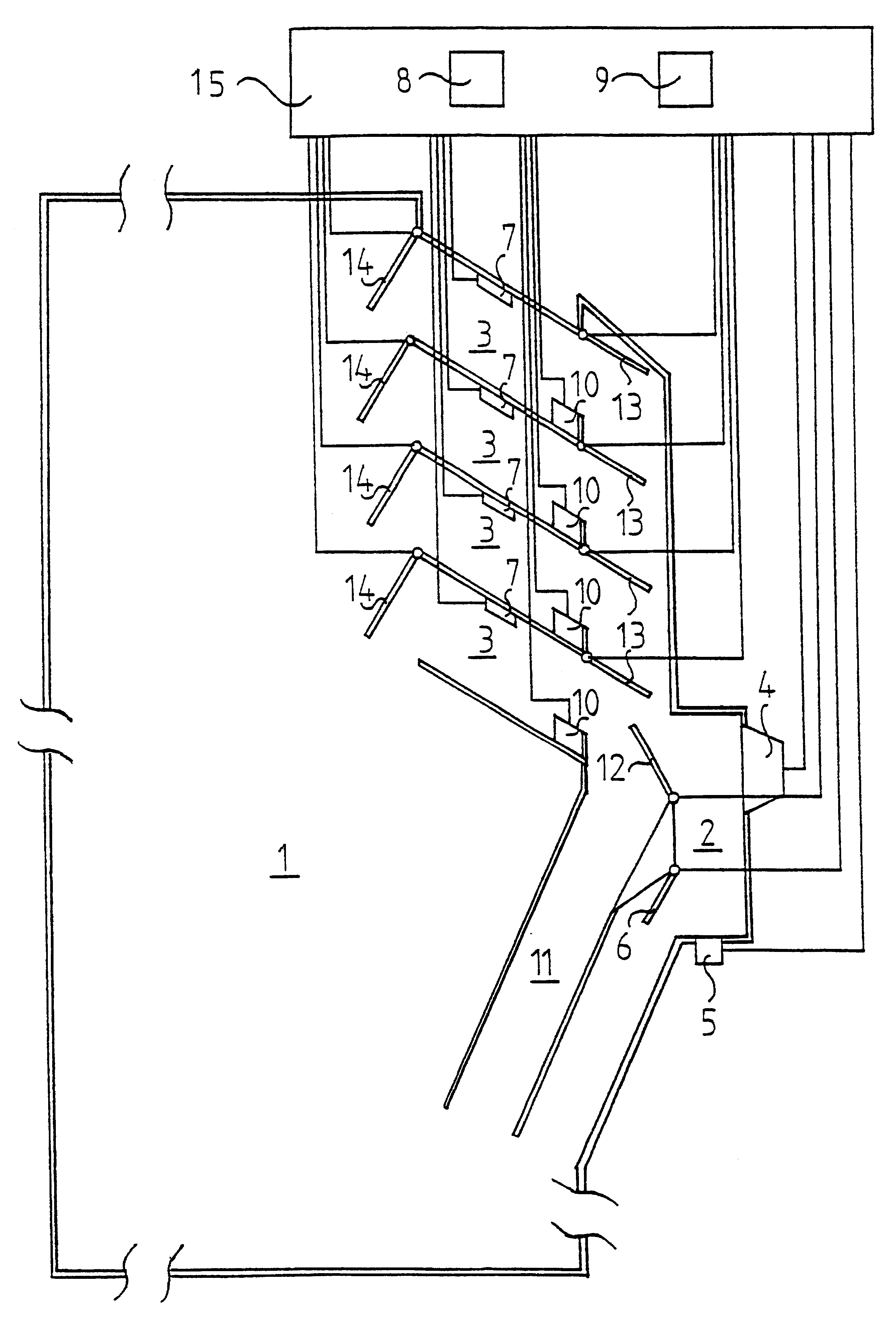 Arrangement for managing a herd of freely walking animals