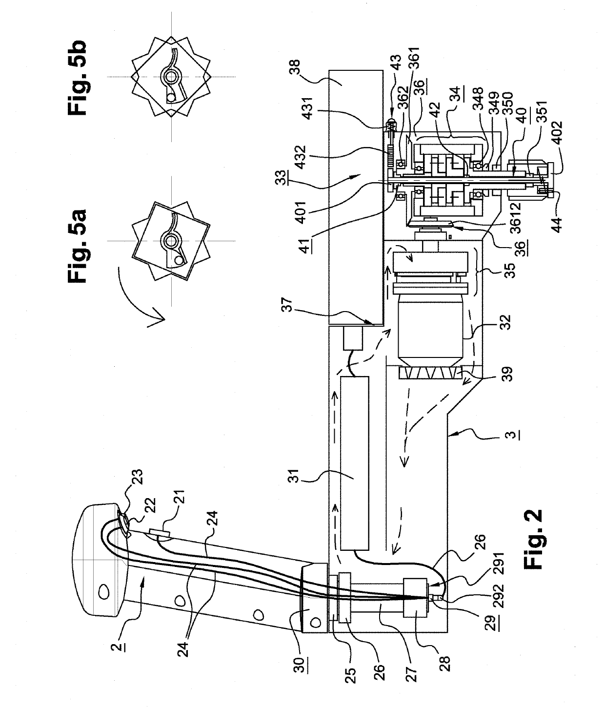 Electric winch crank