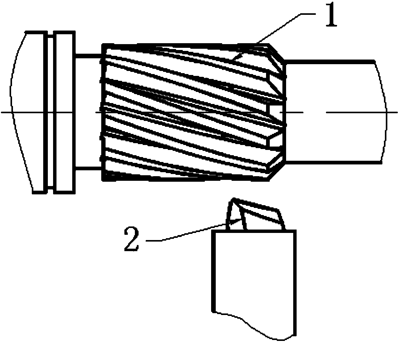 Spiral gear tooth form turning method