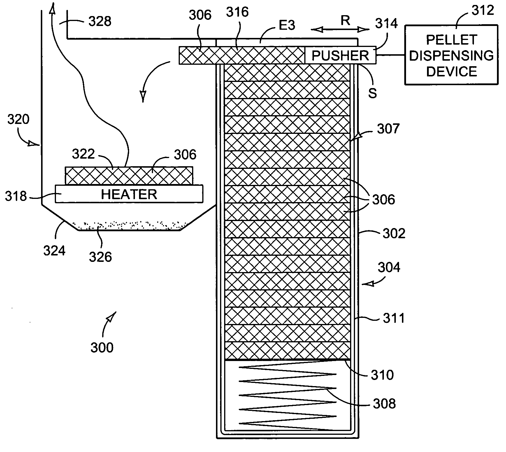 Method and system for dispensing pelletized fuel for use with a fuel cell