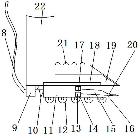 A robotic arm for product transfer