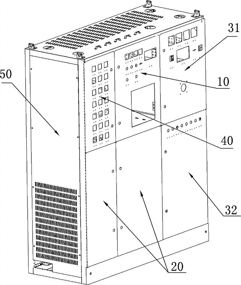 Low-voltage cabinet of box-type transformer station, and box-type transformer station with same