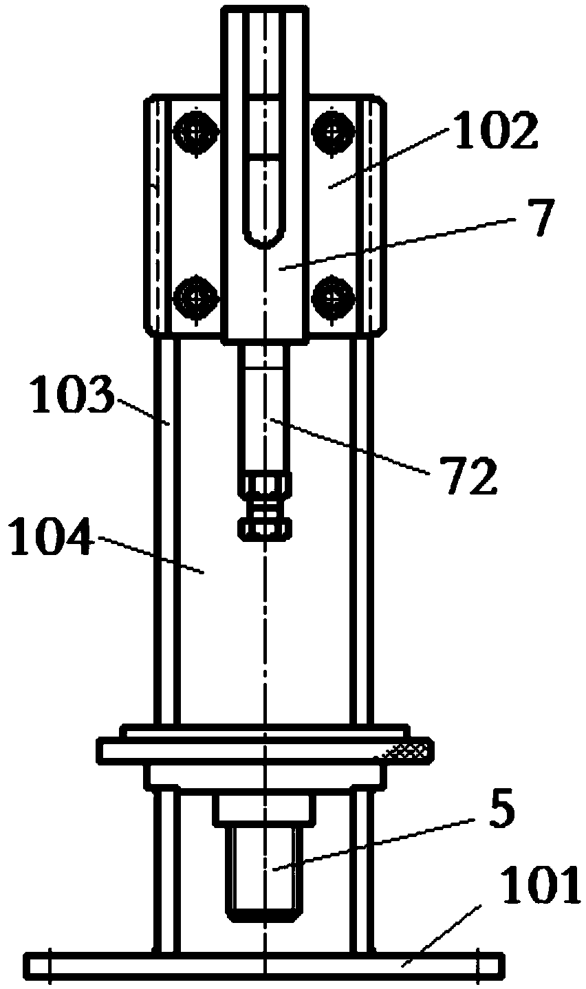 Device and method for quickly compressing and releasing sample through rubber test