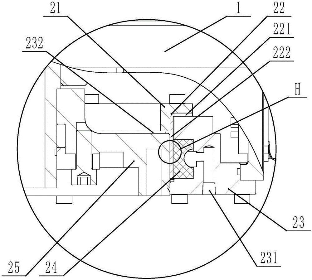 Motorized spindle hydraulic radial locking mechanism