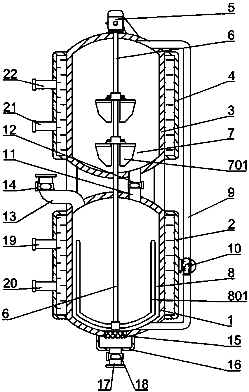 Slag discharging device used for aluminum smelting furnace combustion equipment