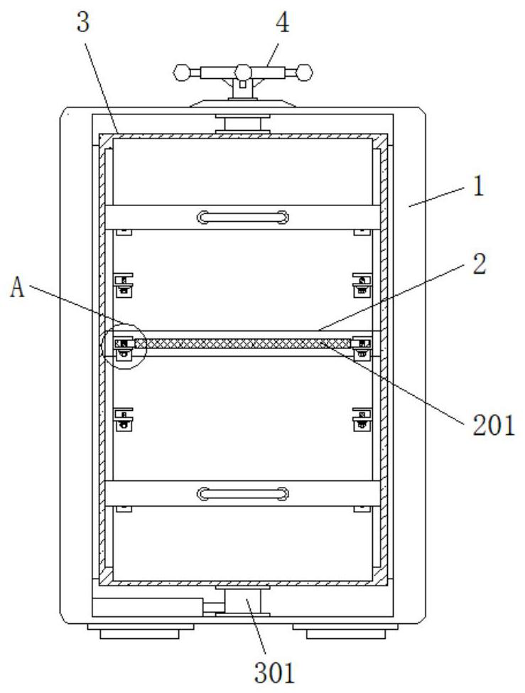 A sorted storage device for hotel catering tableware