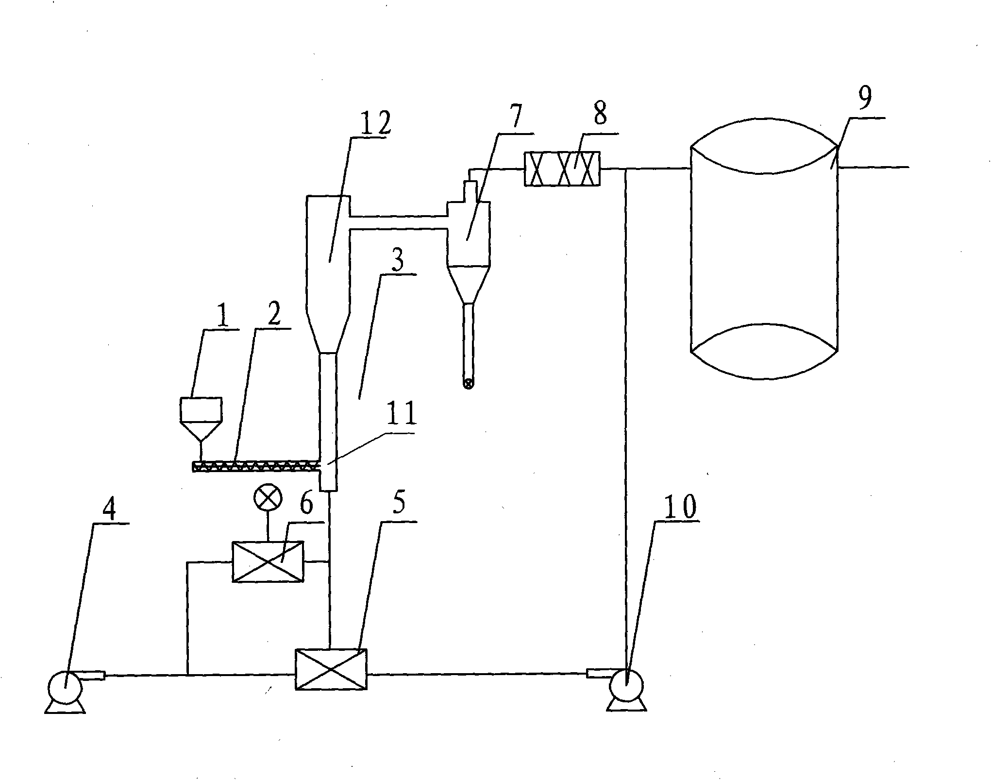 Solid fuel pneumatic conveying heating method and system capable of controlling content of ash combustible