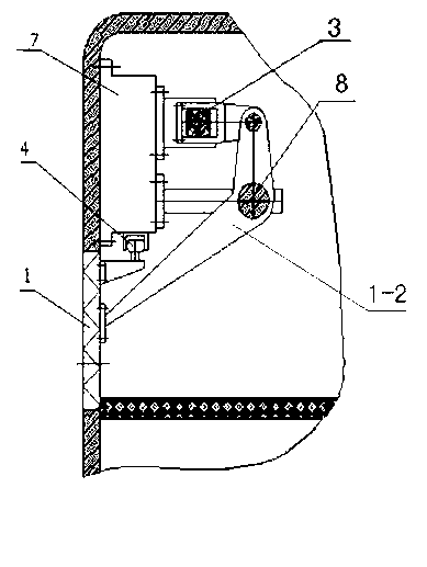 Transmission mechanism of electric-control electrocar door