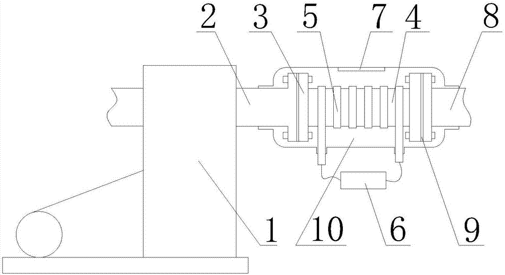 Exhaust gas recycling device for vacuum pump