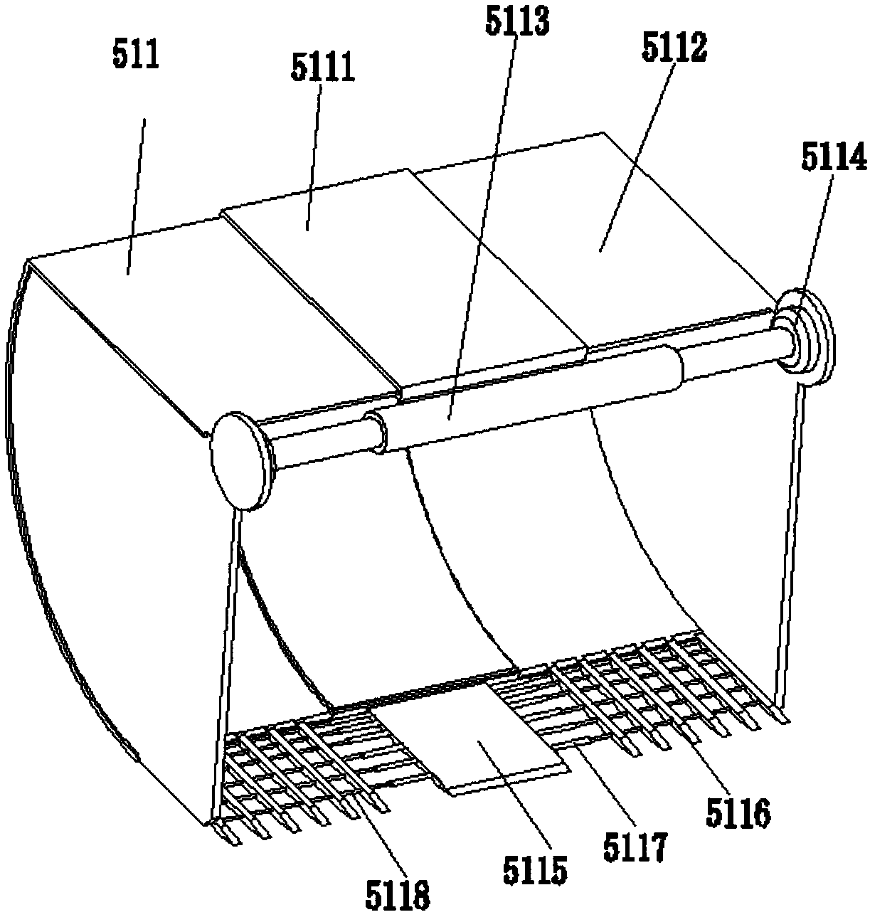 A cleaning device for an intelligent robot for cleaning highway drains