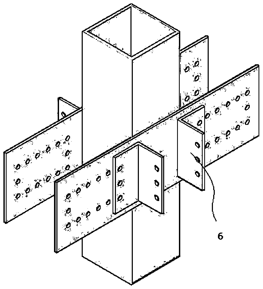 Beam end torsion resistance joint for bi-directional beam and column isolation