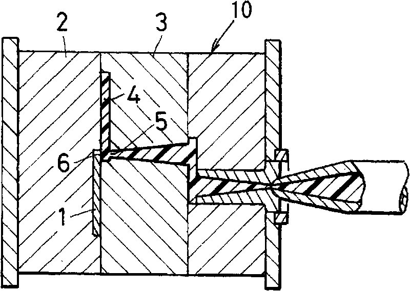 Composite of metal with resin and process for producing the same