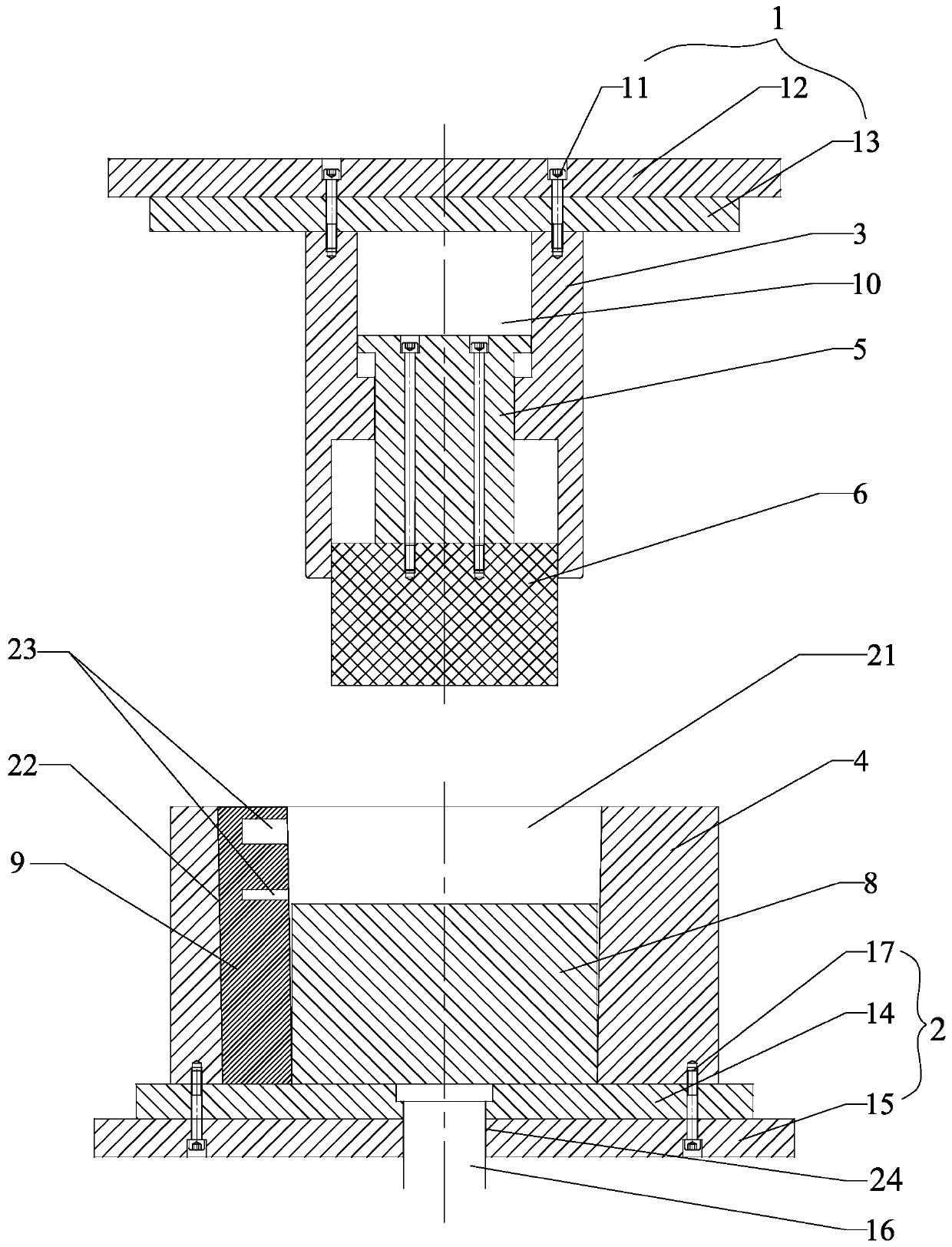 Radial-reverse combined extrusion molding method for thin-walled cylindrical piece with outer bosses