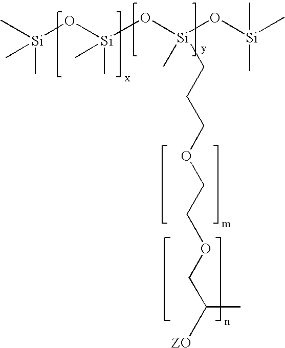 Inkjet recording materials containing siloxane copolymer surfactants