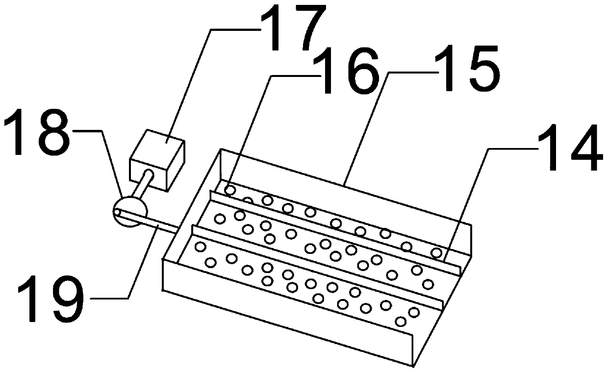Automatic screening device for aggregate of cementing dam building material