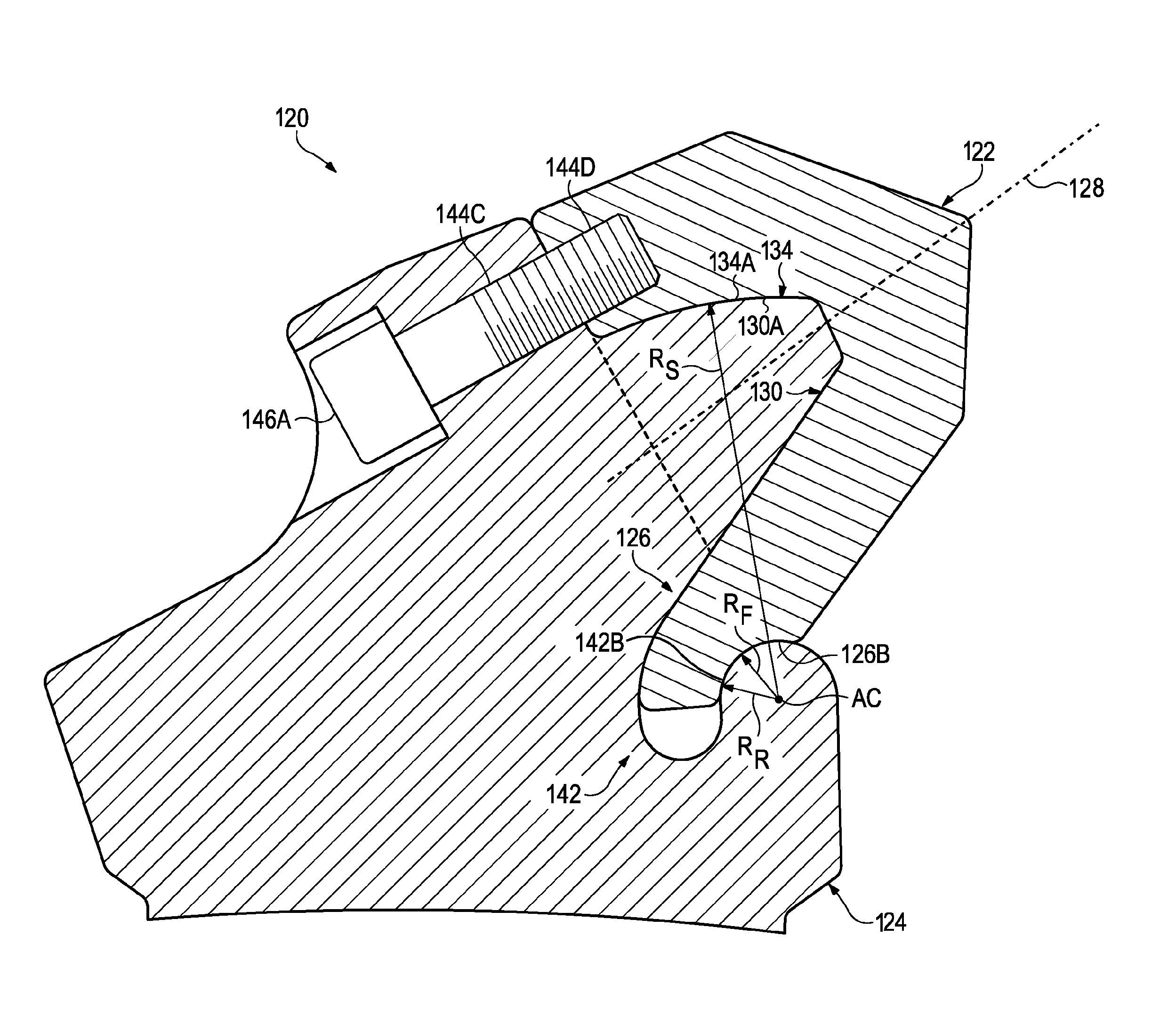 Wear cap for an earth working roll