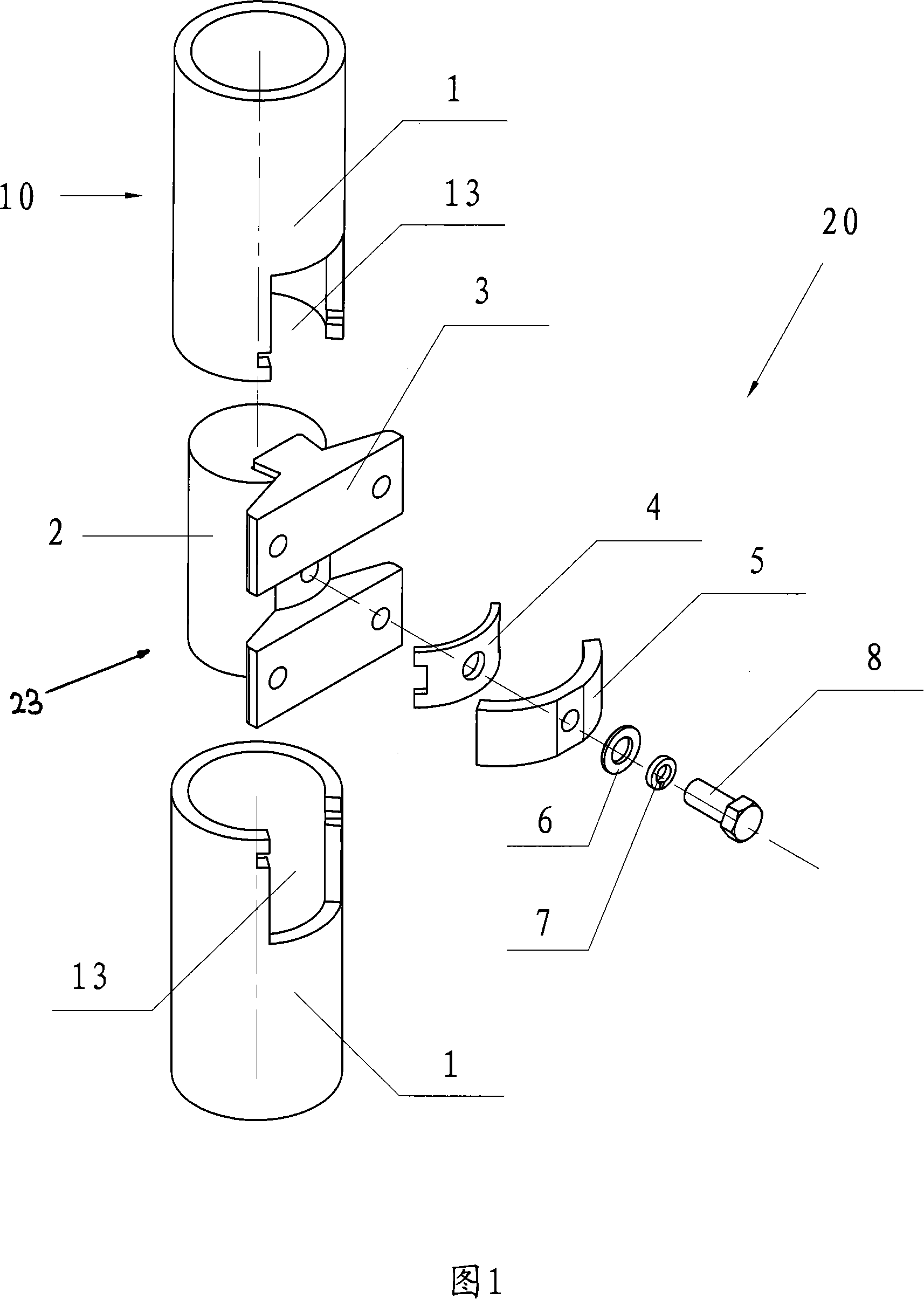 Circular guide rails of elevator and assembly of connector thereof