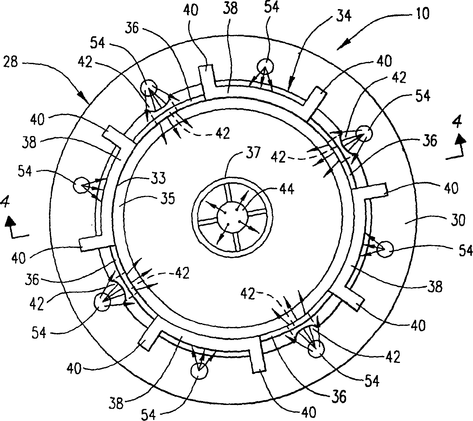 Small size low Nox gas burner equipment and method