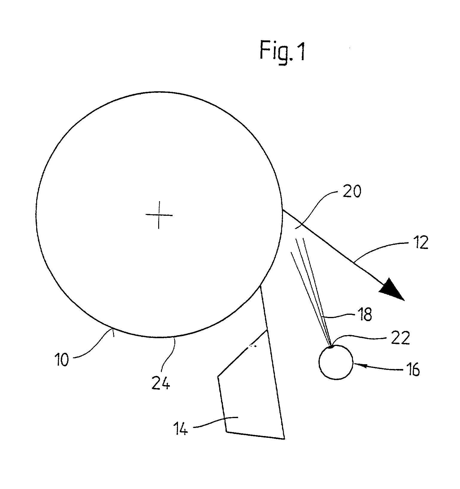 Machine for producing a material web