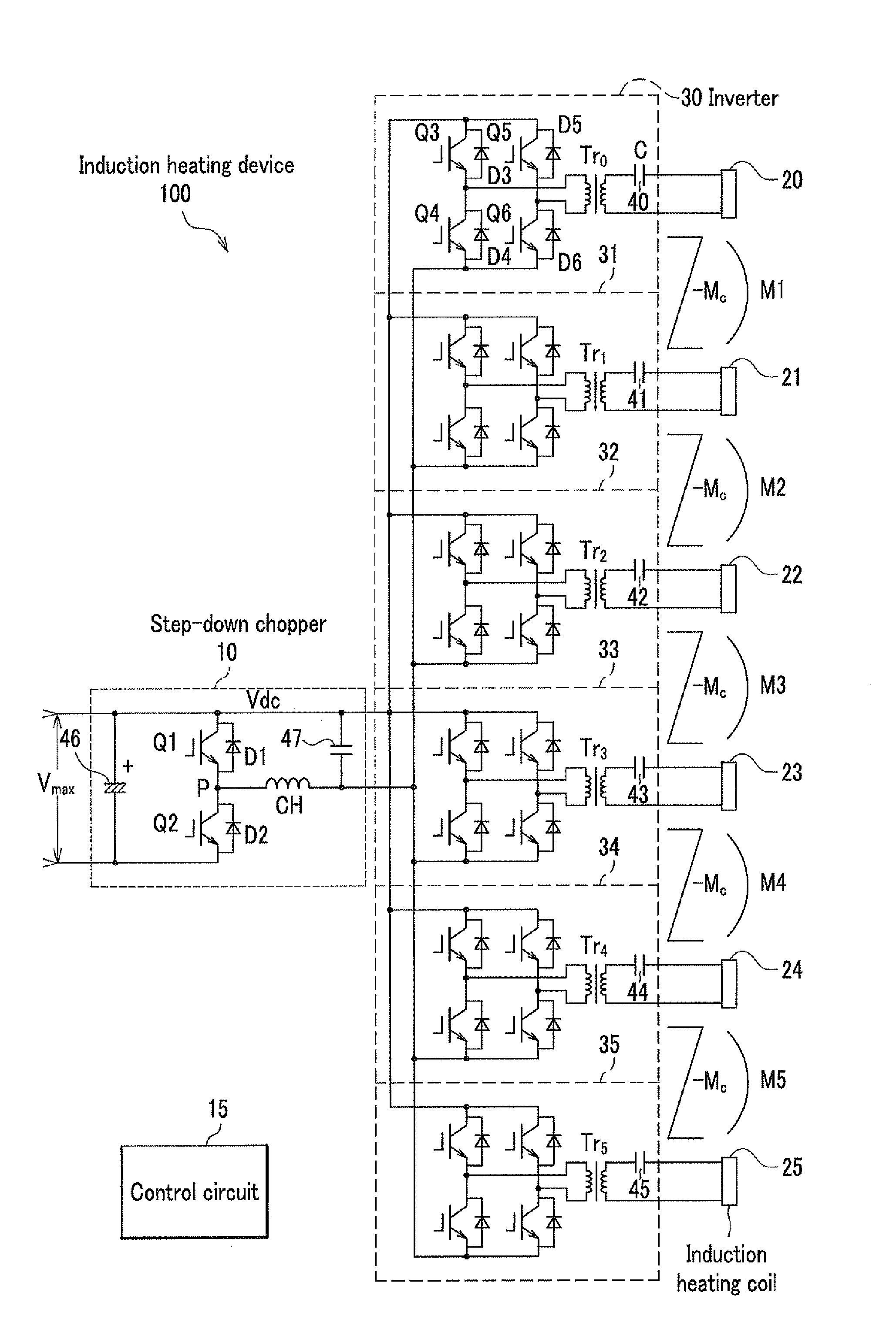 Induction heating device, induction heating method, and program